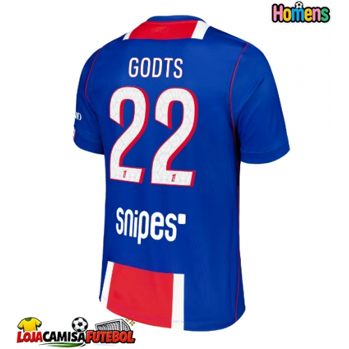 Camisa de Futebol Paris Saint-Germain Mika Godts #22 Equipamento Principal 2026-27 Manga Curta